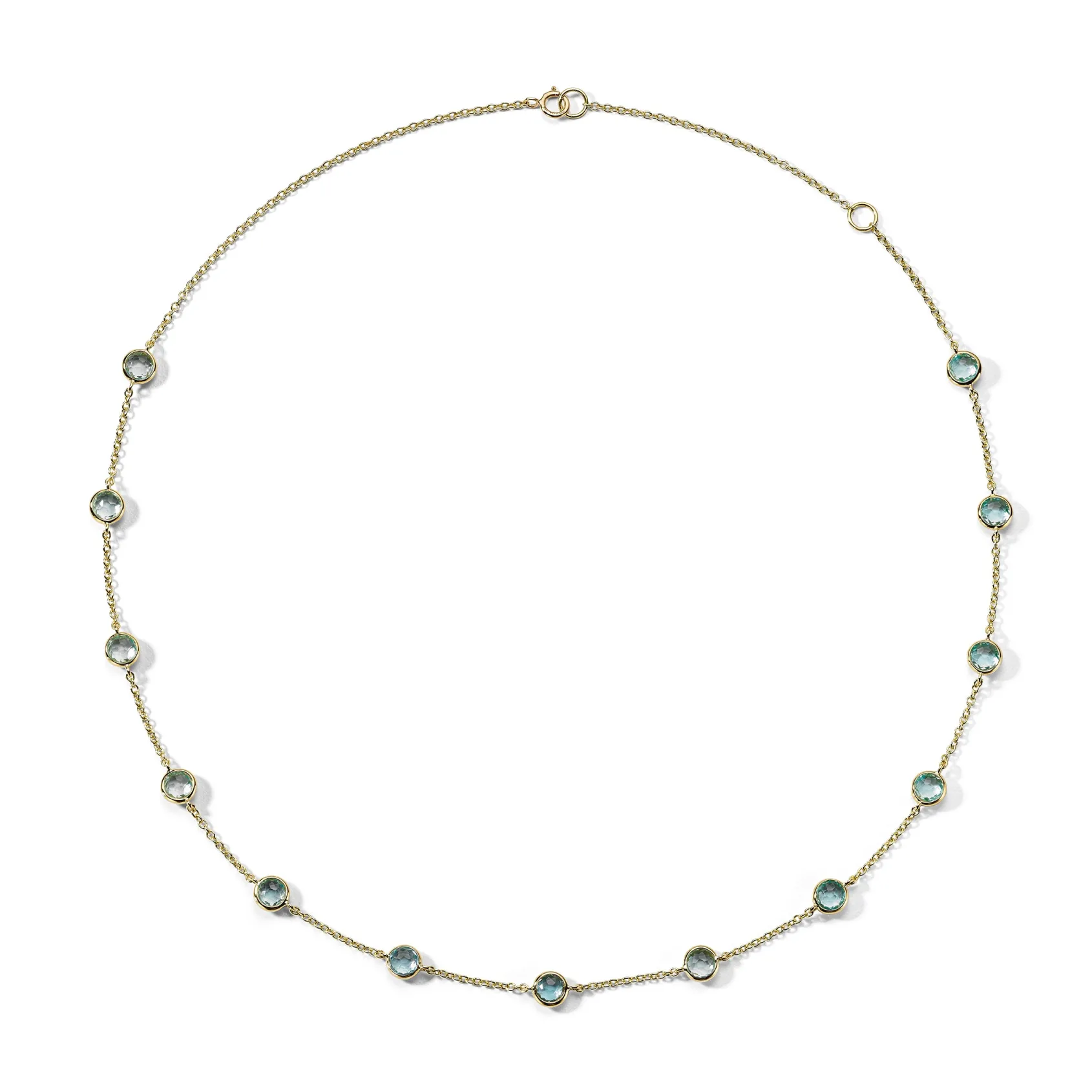 13-Stone Station Confetti Necklace