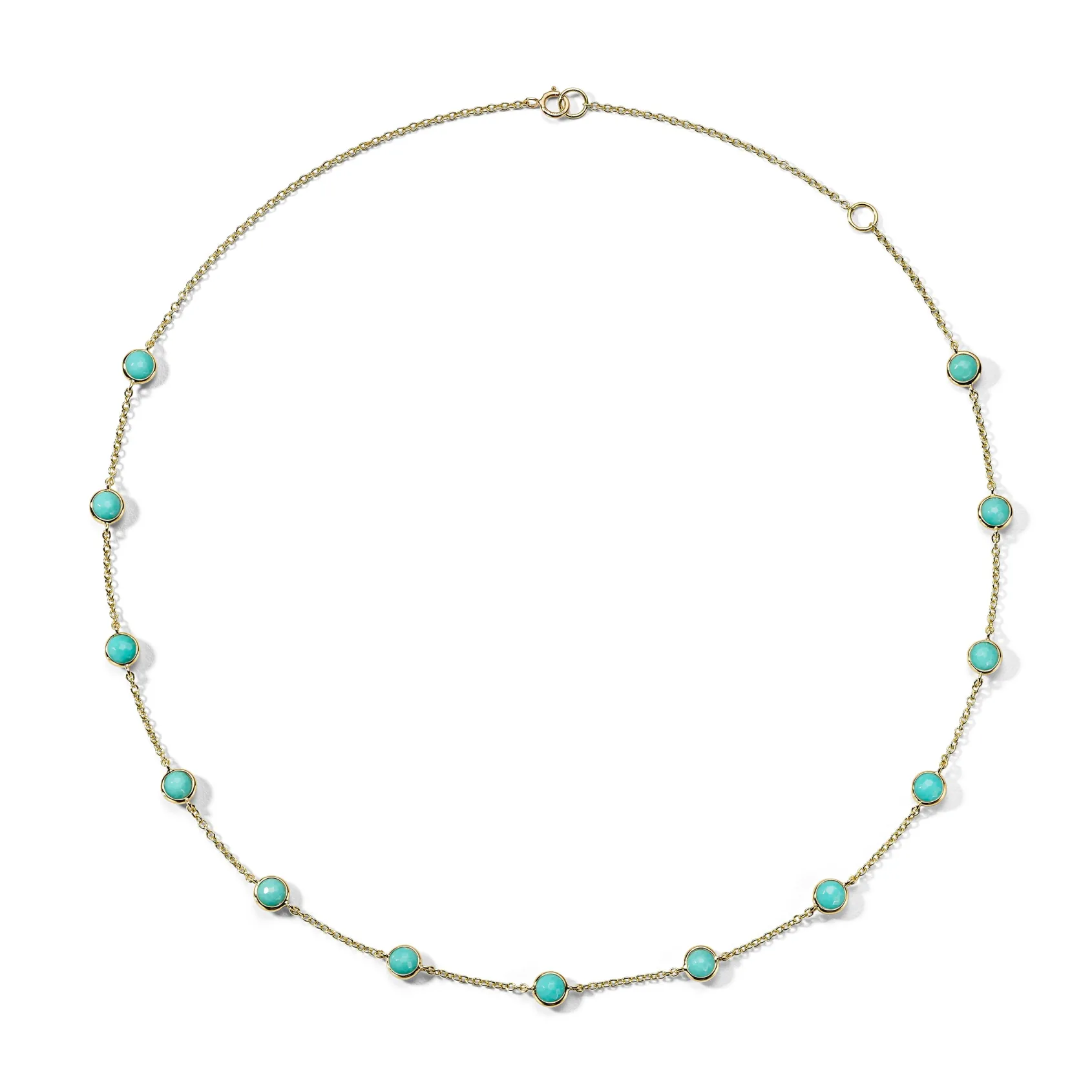 13-Stone Station Confetti Necklace