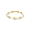 9-Stone Station Skinny Band Ring