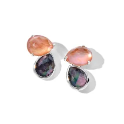 2-Stone Stud Earrings
