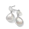 Studded Teardrop and Dangle Earrings