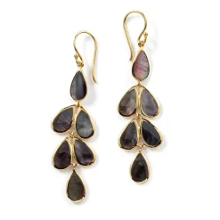 Teardrop Linear Cascade Earrings