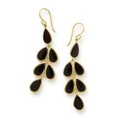 Teardrop Linear Cascade Earrings