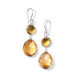 Teardrop Snowman Earrings