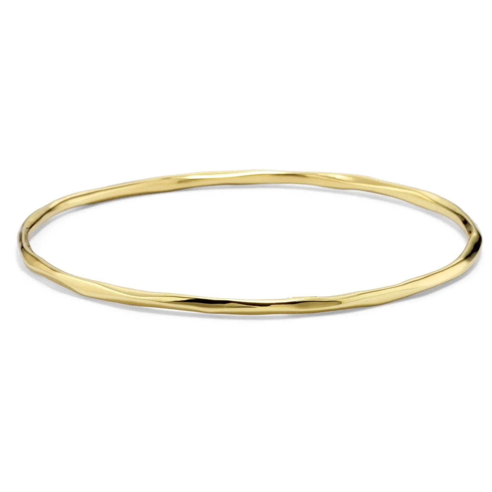 Thin Faceted Bangle Bracelet