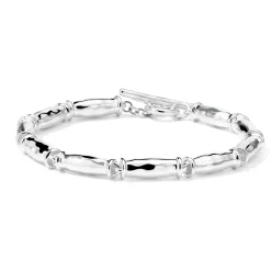 Thin Goddess Barrel Bead Bracelet