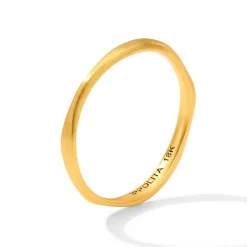 Thin Matte Squiggle Ring