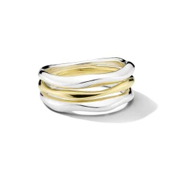 Triple-Band Squiggle Ring