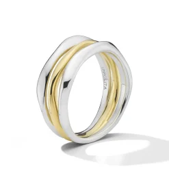Triple-Band Squiggle Ring