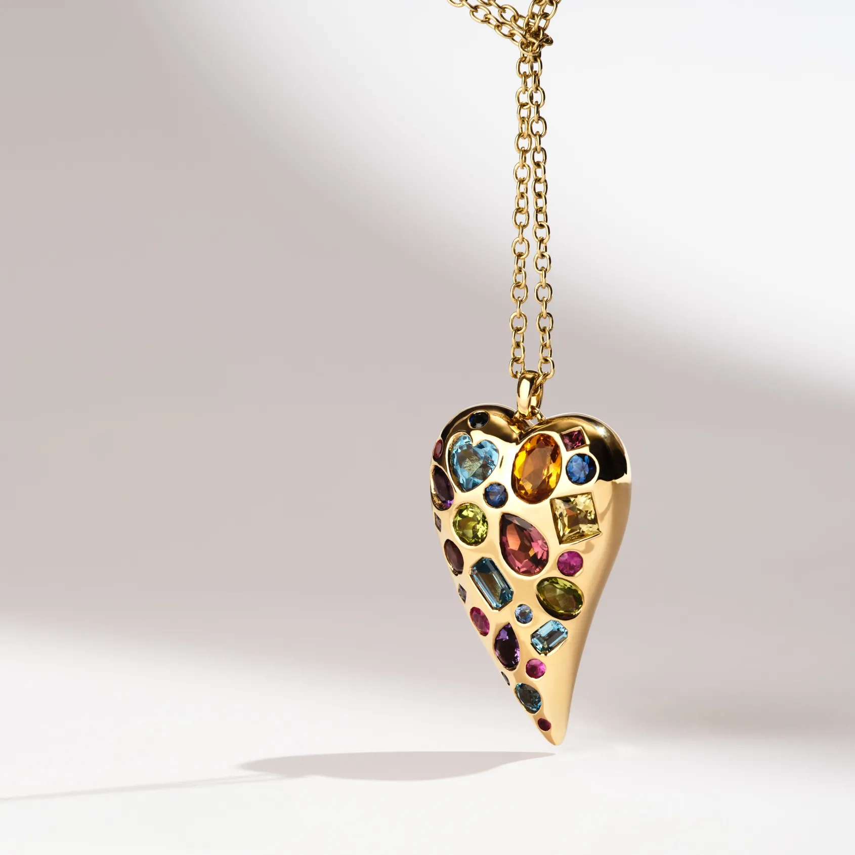 Valentina Heart Pendant Necklace 18-20"