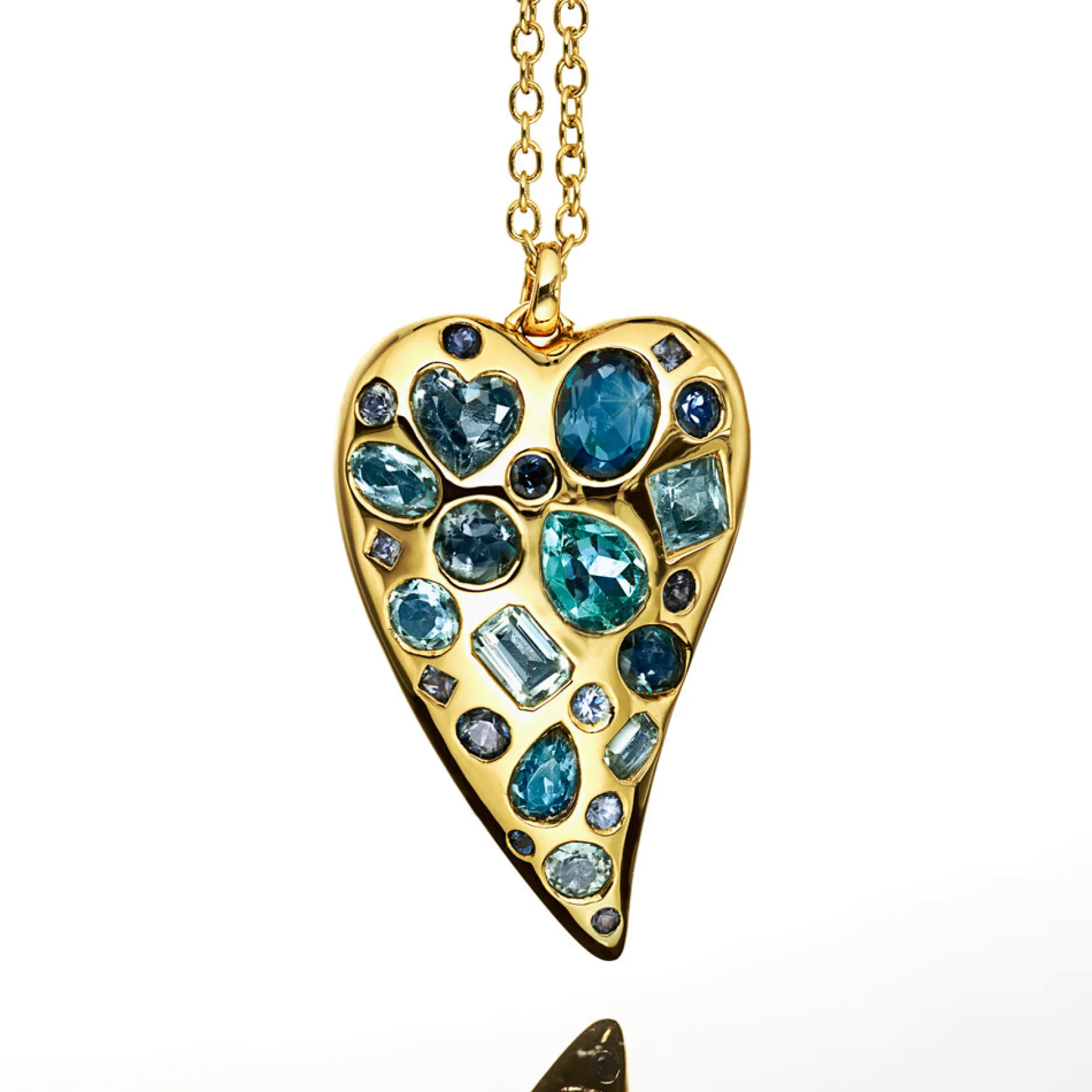 Valentina Heart Pendant Necklace 18-20"