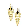 Wavy Organic Open Shape 7-Tier Dangle Earrings