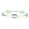 Wide Gelato Multi-Stone Bangle Bracelet