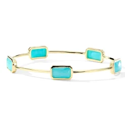 Wide Gelato Multi-Stone Bangle Bracelet
