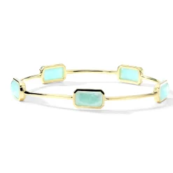 Wide Gelato Multi-Stone Bangle Bracelet