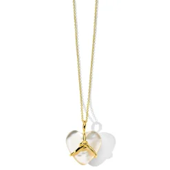 Wrapped Heart Pendant Necklace 30"
