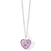 Wrapped Heart Pendant Necklace 30"